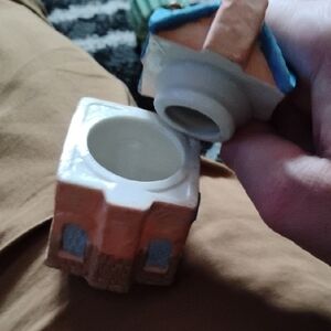 Charming Ceramic House Trinket Box